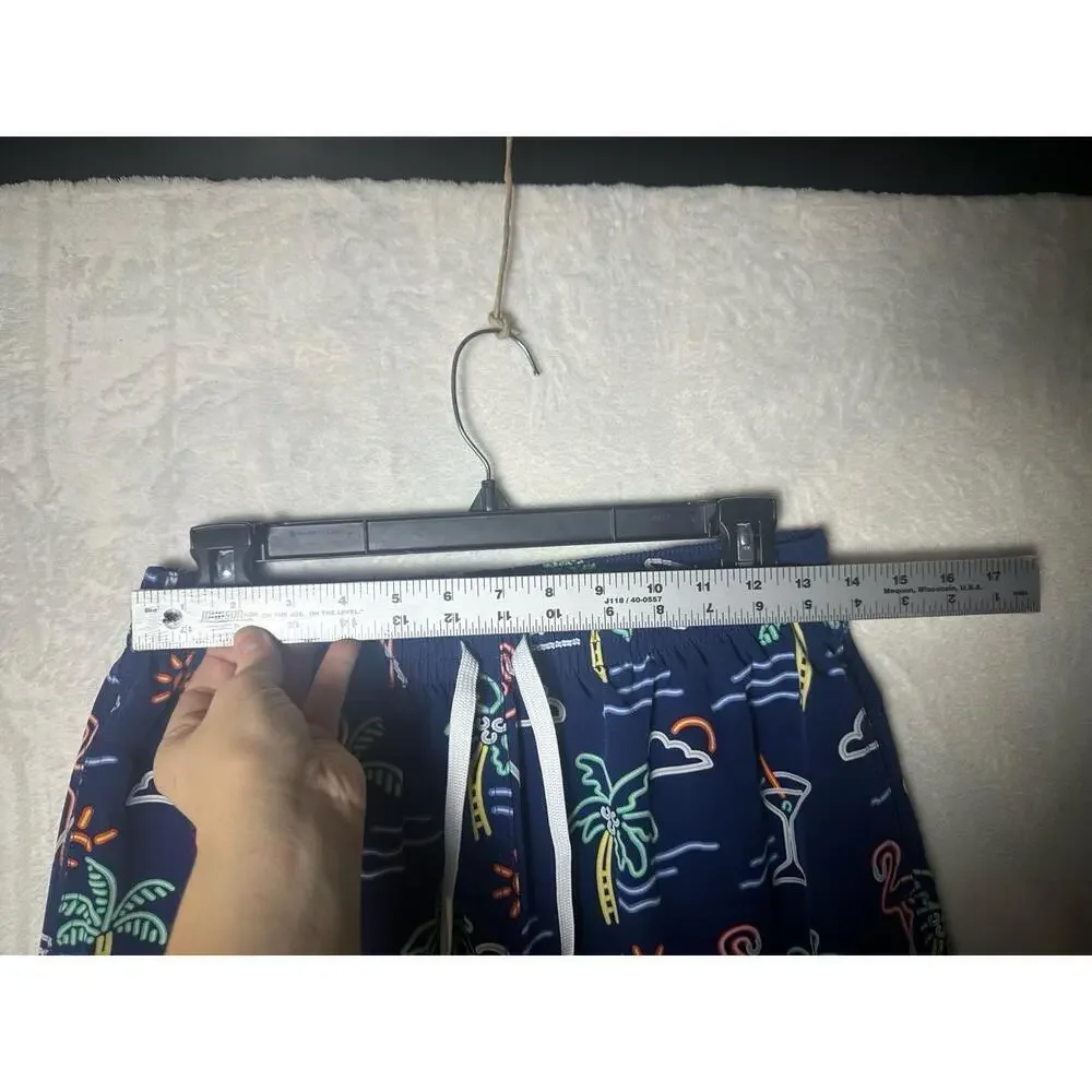 Chubbies “The‎ Neon Lights” S 5.5” Inseam Swim Trunks Size Medium